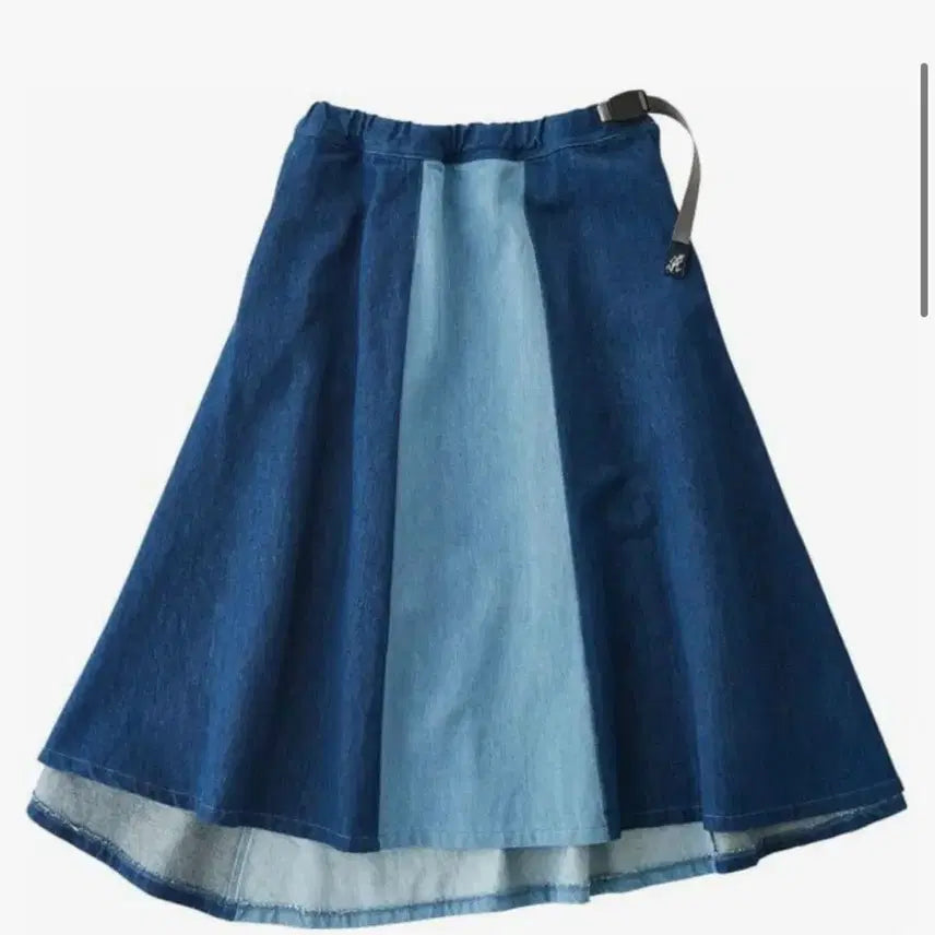 [BUNJANG] Gramicci Color-Block Denim Skirt / 그라미치 배색 청치마