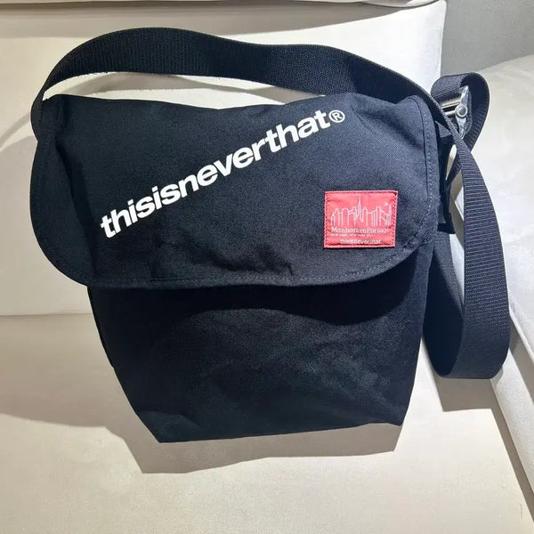[BUNJANG] thisisneverthat x Manhattan Portage Cordura Messenger Bag Black 40x30 / 디스이즈네버댓 맨하탄포티지 코듀라 메신저백 블랙 40*30