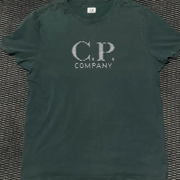 [BUNJANG] CP Company Short Sleeve T-Shirt Dark Green / CP컴퍼니 반팔 티셔츠 다크 그린