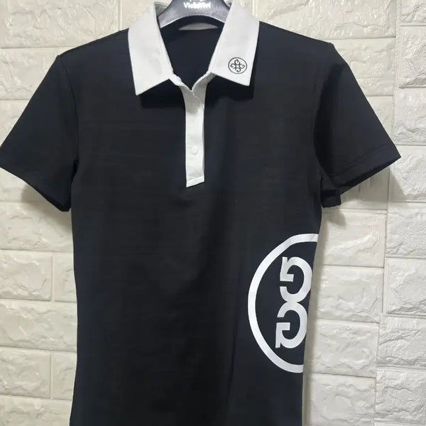 [BUNJANG] G/FORE Golf Shirt Black White Size S / 지포어 골프셔츠 S