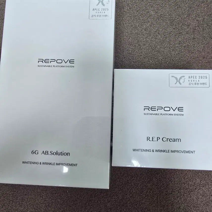 [BUNJANG] Repov 6G AB Solution & R.E.P Cream Set / 레포브 6G AB 솔루션 R.E.P 크림 세트
