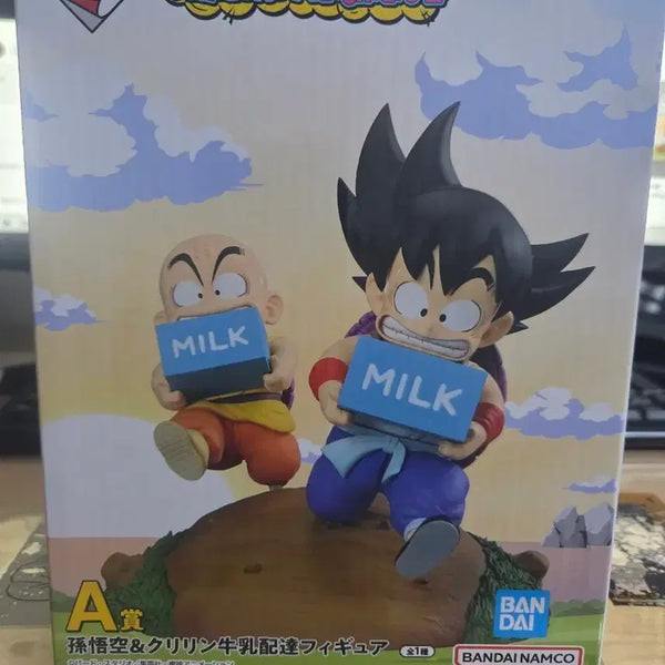 [BUNJANG] Dragon Ball Ichiban Kuji Son Goku Krillin Milk Delivery Figure (Sealed) / 택포 5.3만 드래곤볼 제일복권 손오공 크리링 우유배달 피규어