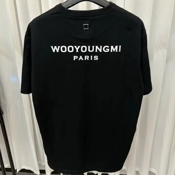 [BUNJANG] Wooyoungmi Back Logo T-shirt Black Size 54 / [54] 우영미 백로고 반팔티 블랙