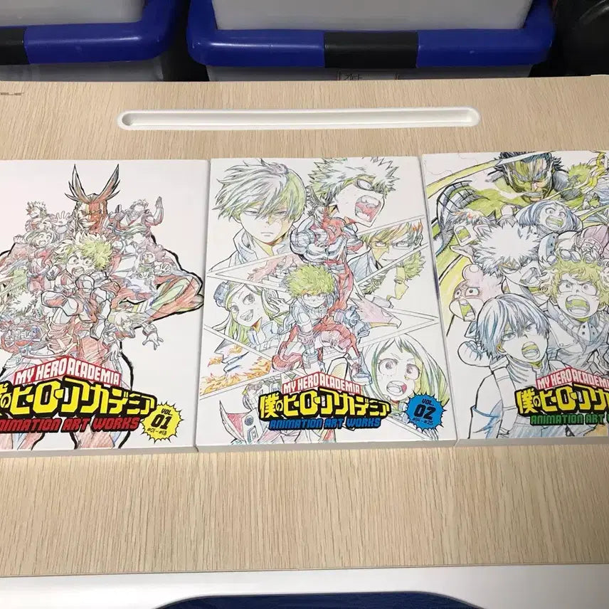 [BUNJANG] My Hero Academia Official Artbook Collection Vol. 1-3 / 애니 나의 히어로 아카데미아 히로아카 나히아 원화집 아트북 화보집 3권