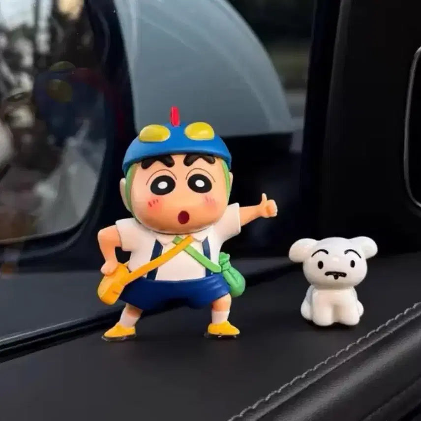 [BUNJANG] Crayon Shin-chan & Shiroiinu White Dog Figure Set / [새상품] 짱구 흰둥이 피규어 세트