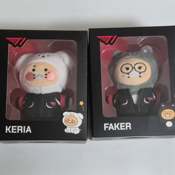[BUNJANG] T1 Faker & Keria Chunsiki Doll Photocard Bundle / T1 티원 춘식이 인형 포카 케리아 keria + 페이커 faker 판매