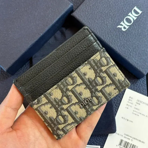 [BUNJANG] Dior Oblique Card Holder Beige / [당일배송/풀구성] 디올 오블리크 카드지갑 베이지