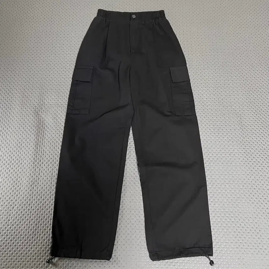 [BUNJANG] That's It String Cotton Cargo Pants Black M / 댓츠잇 스트링 코튼 카고팬츠 블랙 M