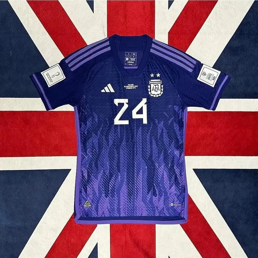 [BUNJANG] Enzo Fernández Argentina 22/24 Away Authentic Player Issue Signed Jersey (Size S) / 22/24 아르헨티나 어웨이 어센틱 S - 엔조 친필싸인