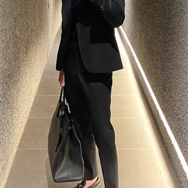 [BUNJANG] Custom Tailored Black Suit - Tom Ford Style / 남자 가을용 맞춤수트 블랙 톰포드스타일