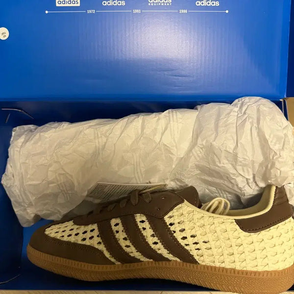 [BUNJANG] Adidas Samba Cream Brown Leather IH9373 Men's Size 270 / 아디다스 삼바 크림 브라운 레더 IH9373 270사이즈 새상품