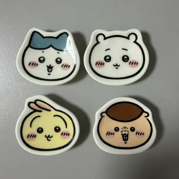 [BUNJANG] Chiikawa Umeboshi Mini Plate Gacha Set / 치이카와 우메보시 미니 접시 가챠 4종 일괄