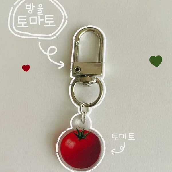 [BUNJANG] Cherry Tomato Charm Keychain / 방울 토마토 키링
