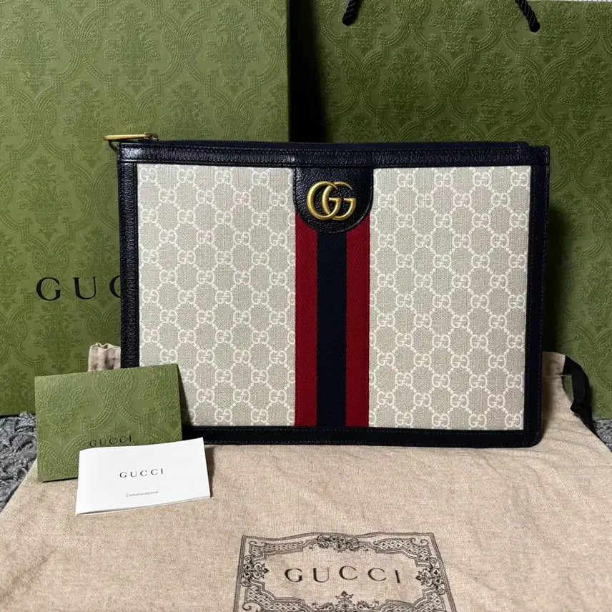 [BUNJANG] Gucci Ophidia GG Exclusive Clutch Portfolio Bag / 새상품급 구찌 오피디아 gg 익스클루시브 클러치 포트폴리오 가방