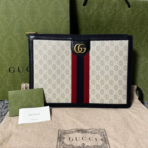 [BUNJANG] Gucci Ophidia GG Exclusive Clutch Portfolio Bag / 새상품급 구찌 오피디아 gg 익스클루시브 클러치 포트폴리오 가방
