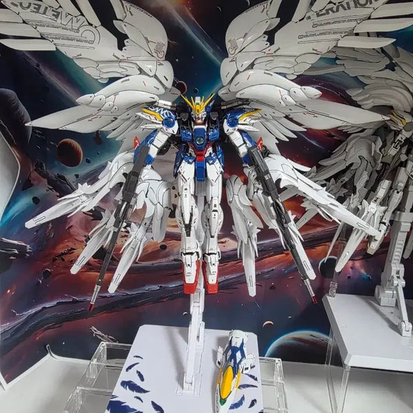 [BUNJANG] Bandai MG Wing Zero Custom Metal Frame + Tsuberg Display Model / 반다이 MG 버카 윙제로 커스텀 메탈 프레임+츠베르크 작 팝니다.