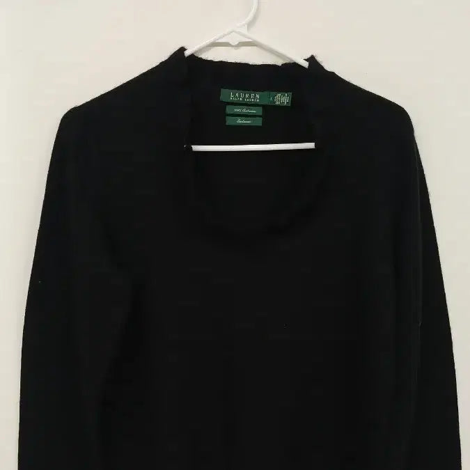 [BUNJANG] Ralph Lauren Cashmere Knit Sweater Black / 랄프로렌 캐시미어 니트 블랙