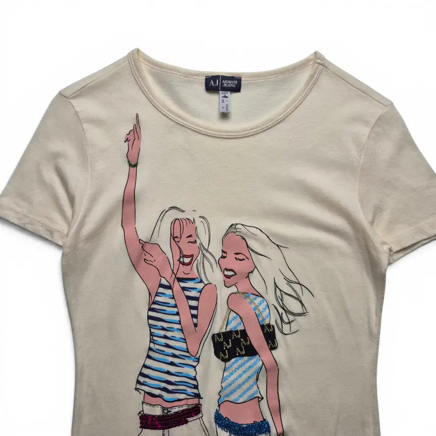 [BUNJANG] Armani Jeans Graphic T-Shirt XS / [3일간 20%할인] [XS] 아르마니 진스 그래픽 티셔츠