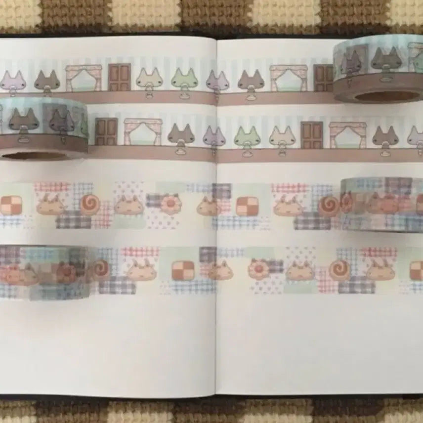 [BUNJANG] Manjang Cookie & Dabang Washi Tape Set (2 Types) / [2종set]만장 쿠키&다방 마테
