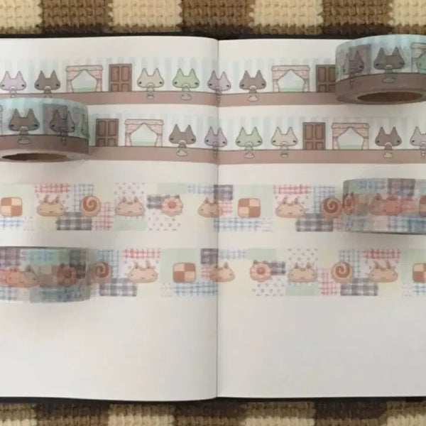 [BUNJANG] Manjang Cookie & Dabang Washi Tape Set (2 Types) / [2종set]만장 쿠키&다방 마테