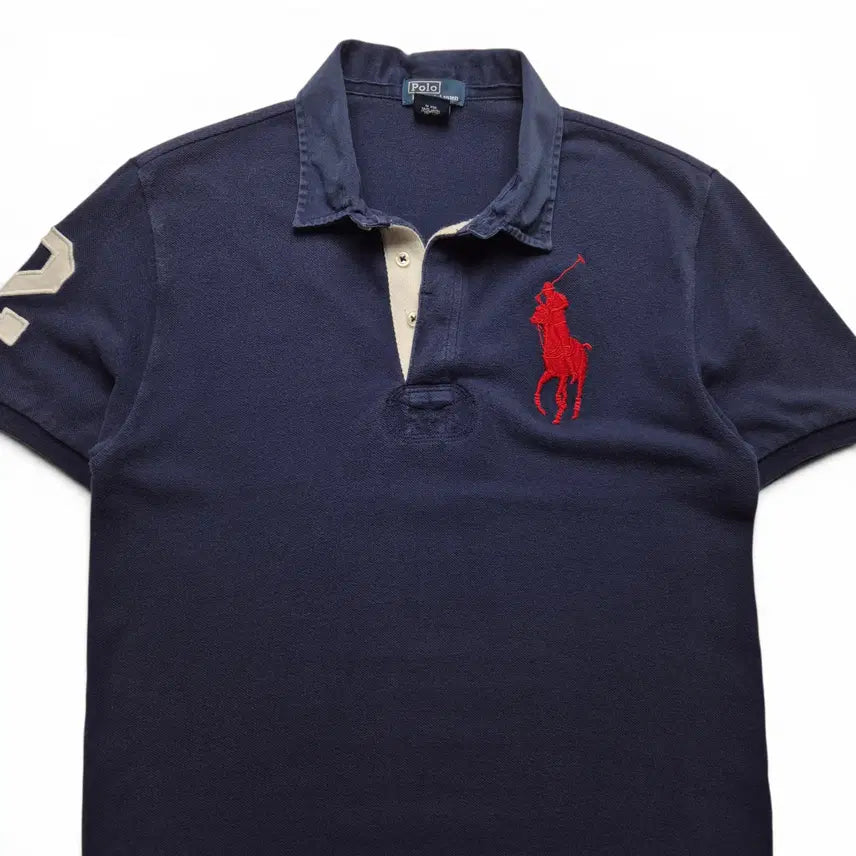 [BUNJANG] Polo Ralph Lauren Big Pony PK Collar T-Shirt - Navy/Red, Size XL / [3일간 20%할인] [XL(20)] 폴로 랄프로렌 빅포니 PK 카라티