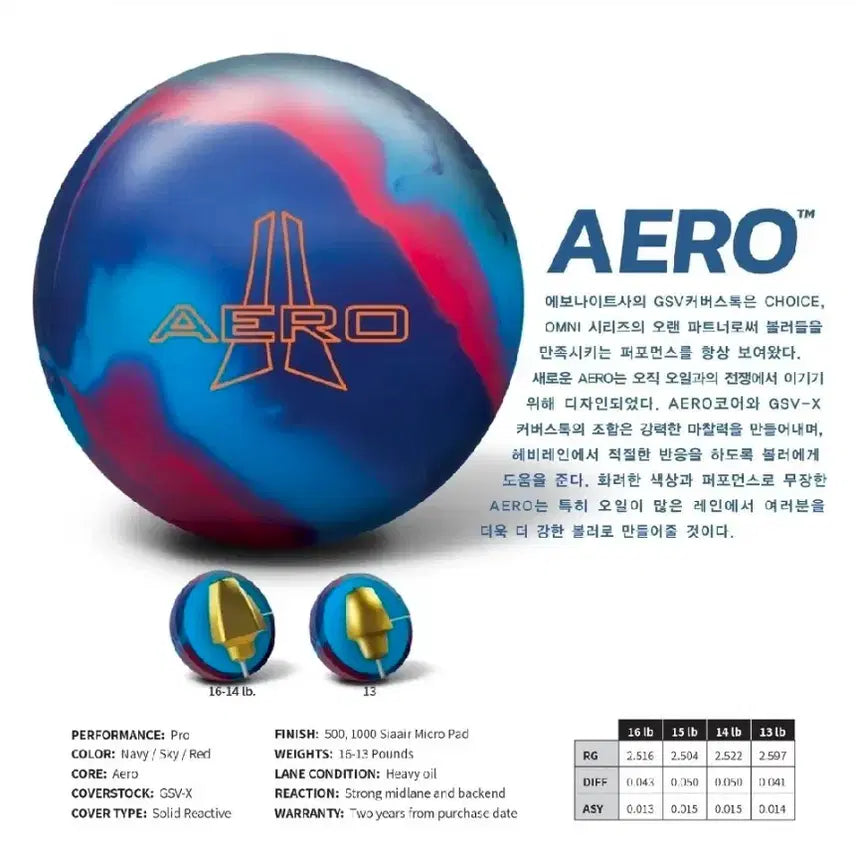 [BUNJANG] Ebonite Aero Solid Bowling Ball 15 lbs / [덤리스!!!중고 볼링공] 에보나이트 공인구 에어로 솔리드 15파운드