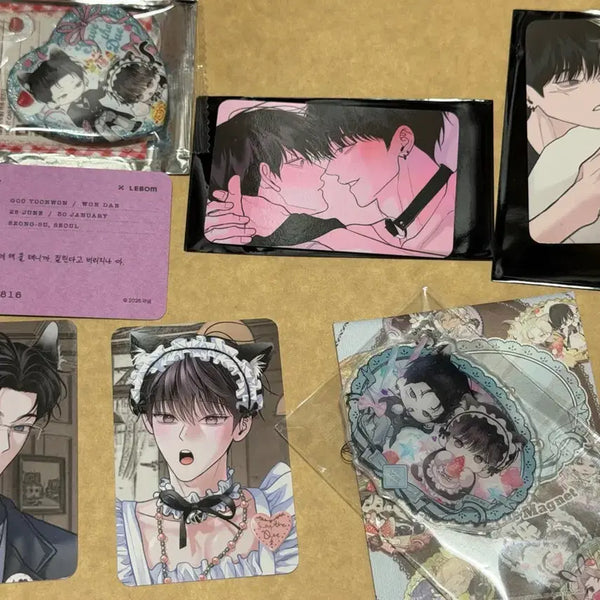 [BUNJANG] Lebom Salon de Lebom Monday Savior Can Badge Magnet Set / Lebom 레봄 살롱 드 르봄 월요일의구원자 월구 특전 캔뱃지 마그넷