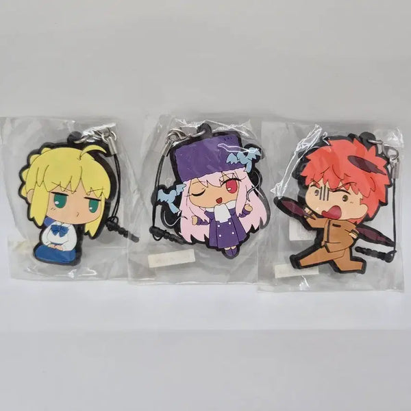 [BUNJANG] Fate/stay night Dialogue Rubber Strap Set (3 Types) / 페이트 스테이 나이트 대사 러버스트랩 3종 세트