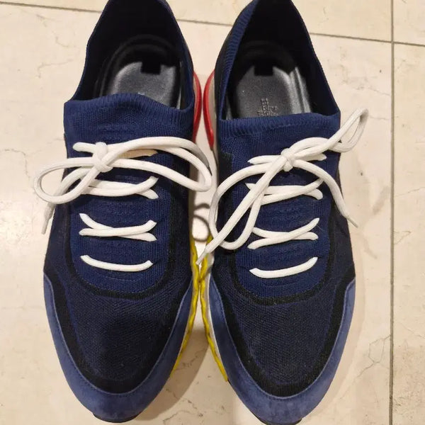 [BUNJANG] Hermès Sneakers Navy/Yellow/Red / 에르메스 스니커즈 네이비/옐로우/레드