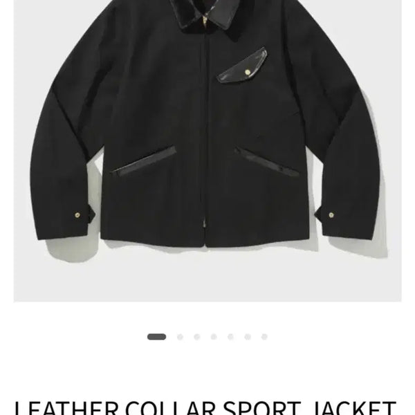 [BUNJANG] VDR Leather Collar Sport Jacket L Size / 비디알 VDR 레더 카라 스포츠 자켓 L 사이즈 팝니다.
