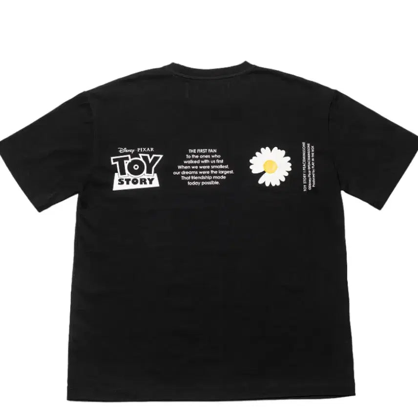 [BUNJANG] PEACEMINUSONE x Toy Story The Firstpan T-Shirt 03 Black / 피스마이너스원 x 토이 스토리 더 퍼스트팬 티셔츠 03 블랙