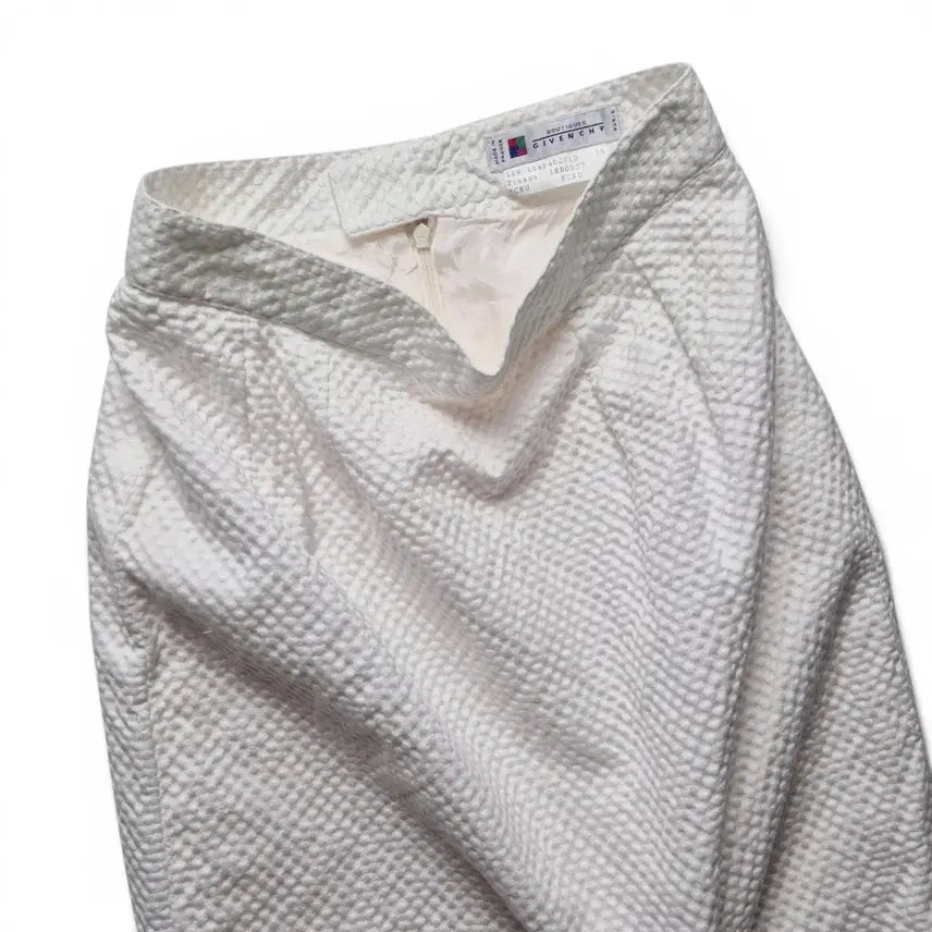 [BUNJANG] Givenchy 90s Skirt Size 24 White / [3일간 20%할인] [24] 지방시 90s 스커트
