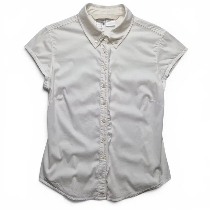 [BUNJANG] Max Mara Short-Sleeve Shirt (Cream White, Size S) / [3일간 20%할인] [S] 막스마라 숏슬리브 셔츠