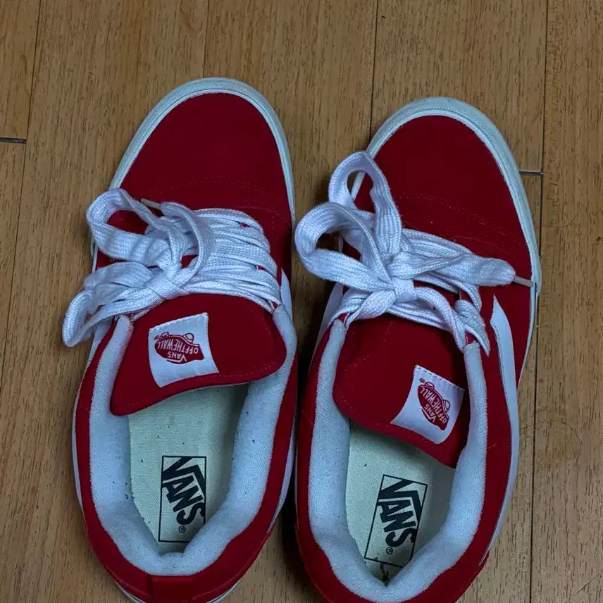 [BUNJANG] Vans New School Red Sneakers / [285] 반스 뉴스쿨 레드