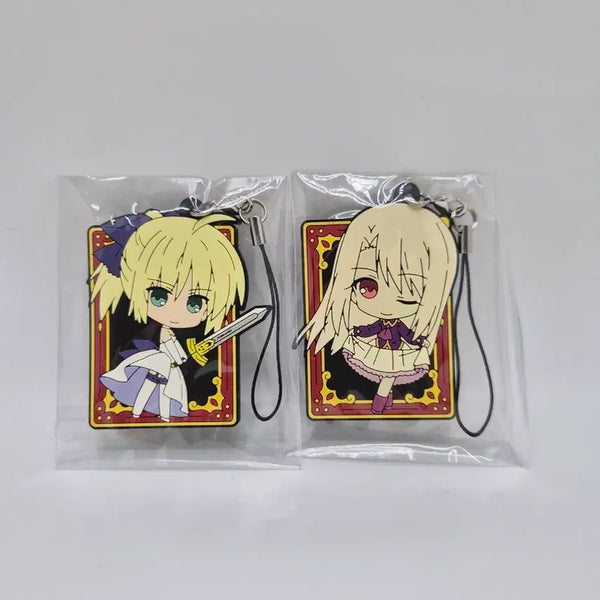[BUNJANG] Fate/stay night Saber & Illya Rubber Strap / 페이트 스테이 나이트 프레임 러버 스트랩 세이버&이리야