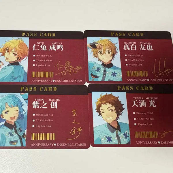 [BUNJANG] Ensemble Stars 6th Anniversary Pass Card Rabbits Bundle Set / 앙스타 앙상블 스타즈 6주년 패스카드 라빗츠