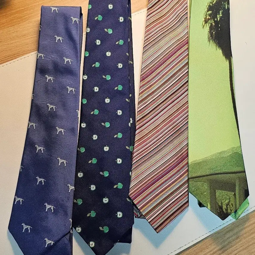 [BUNJANG] Paul Smith 4-Piece Silk Necktie Set / 폴스미스 넥타이 4종