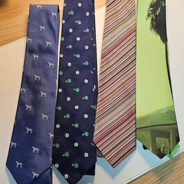 [BUNJANG] Paul Smith 4-Piece Silk Necktie Set / 폴스미스 넥타이 4종