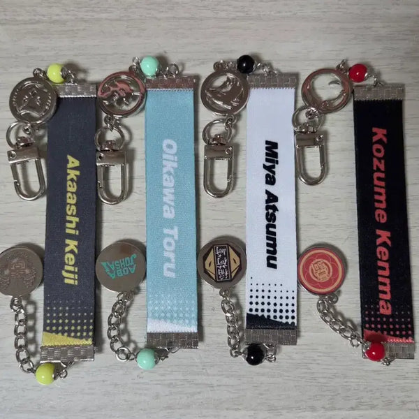 [BUNJANG] Haikyuu!! Wrist Strap Keychain Bundle Set / 일괄) 하이큐 팝업 손목 스트랩 키링