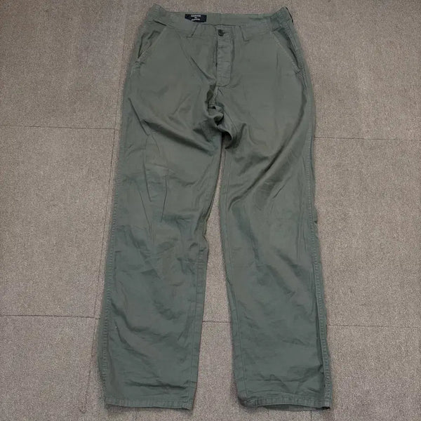 [BUNJANG] Cabane de Zucca Cotton Linen Blend Pants Olive Khaki Size M / Cabane De Zucca 카반드주카 코튼린넨 블랜드 팬츠 m