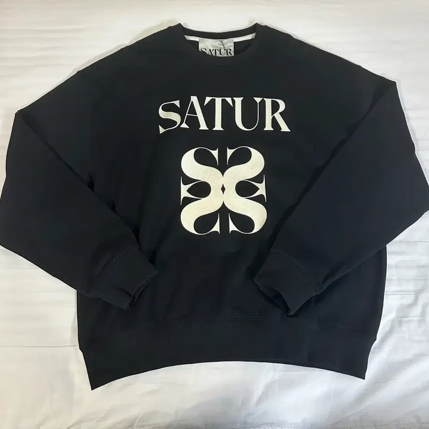 [BUNJANG] SATUR Sweatshirt Black XL / 세터(SATUR) 맨투맨 블랙 XL