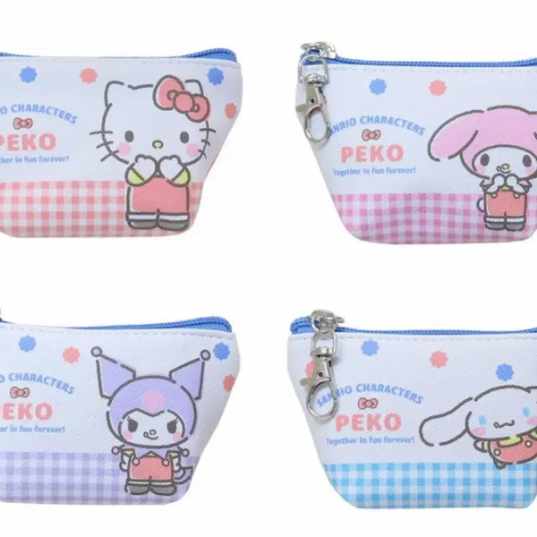 [BUNJANG] Sanrio Kuromi Earphone Mini Pouch / 일본 키링 산리오 캐릭터 파우치 - 쿠로미