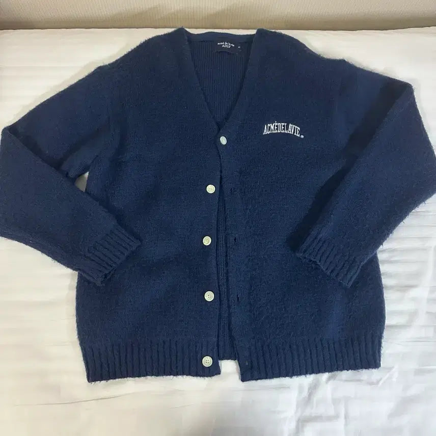 [BUNJANG] ADLV Acmedelavie Mohair Cardigan Navy / [2] ADLV 아크메드라비 모헤어 가디건 네이비