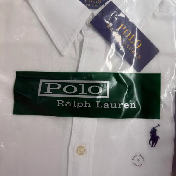 [BUNJANG] Ralph Lauren 100% Linen White Shirt XS / 새제품) 랄프로렌 폴로셔츠 린넨 100 화이트셔츠 XS