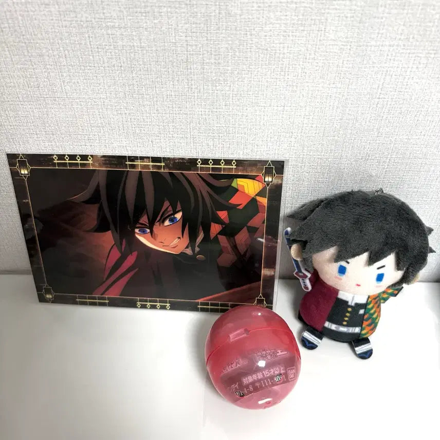 [BUNJANG] Demon Slayer: Mugen Train Arc Postcard Swarasetai Gacha Figure Finger Plush / 귀멸의 칼날 무한성편 포스트 카드 스와라세타이 가챠 피규어 핑거 누이