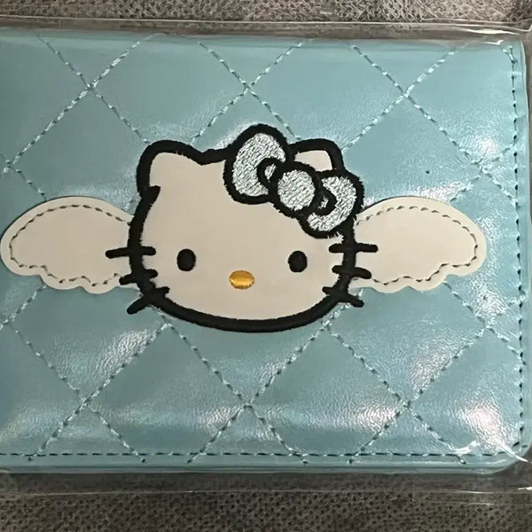 [BUNJANG] Hello Kitty Stationery 2-Tier Bifold Wallet Angel Blue Card Holder / 단순개봉 헬로키티 문방구 2단 반지갑 엔젤 블루 카드지갑