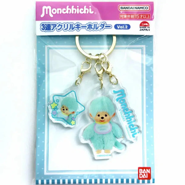 [BUNJANG] Monchhichi 3-Tier Acrylic Keyholder Vol.2 / 몬치치 3단 아크릴 키홀더 Vol.2