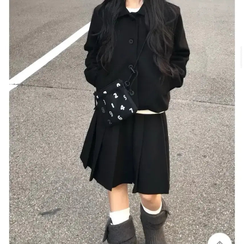 [BUNJANG] O!Oi Cookie Jacket Black / 오엔엔 쿠키 자켓 블랙