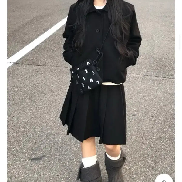 [BUNJANG] O!Oi Cookie Jacket Black / 오엔엔 쿠키 자켓 블랙