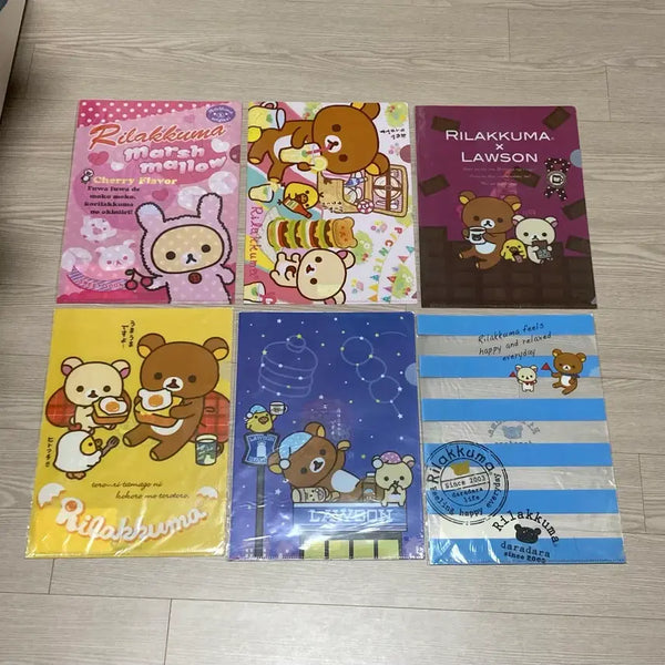 [BUNJANG] Rilakkuma, Korilakkuma, Usagi Pajamas File Folder / 고전 리락쿠마 파일 화일 우사기 코리락쿠마 체리 토끼 파자마 계란